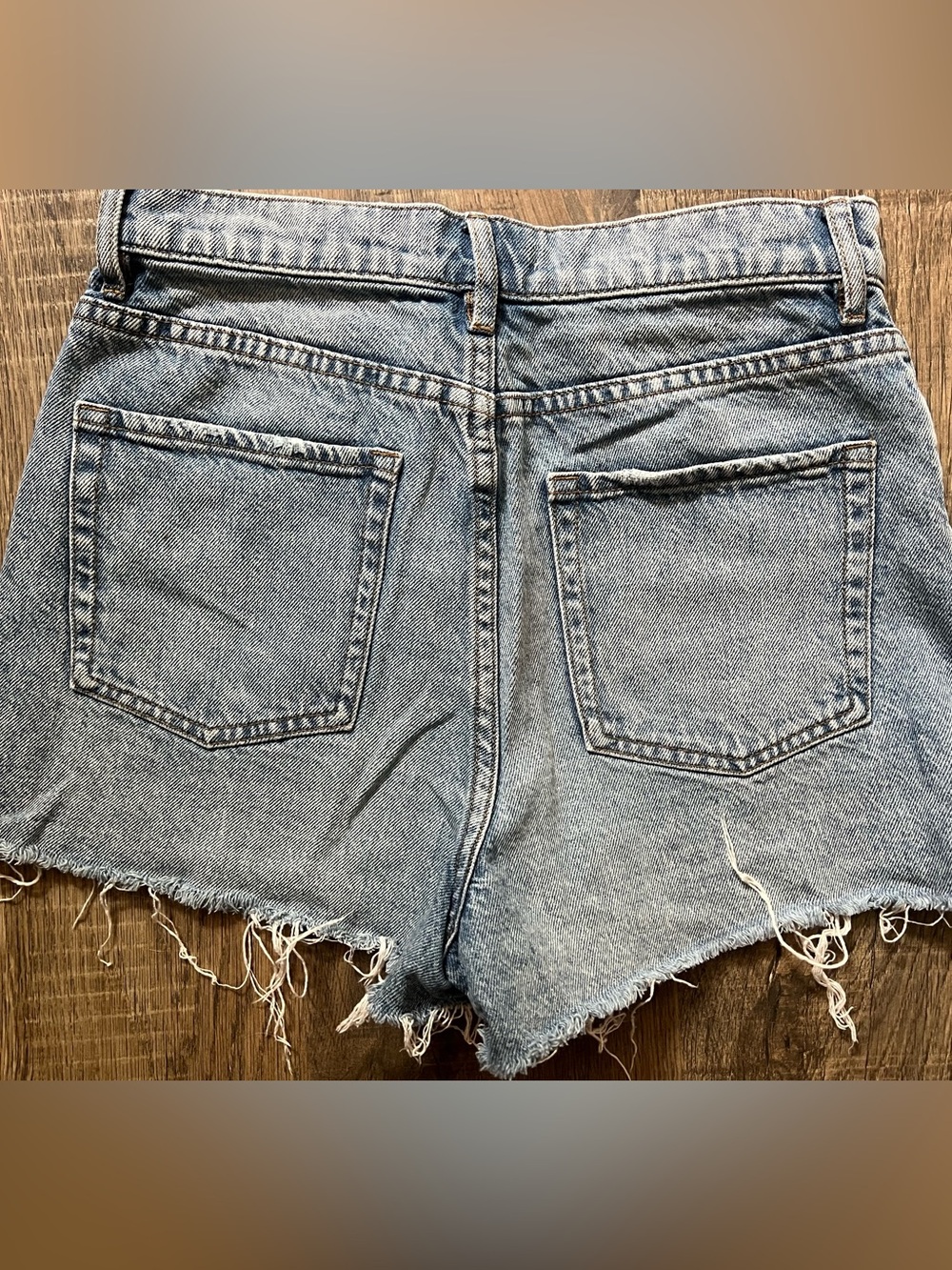 PacSun Classic High-Rise Denim Shorts in Light Blue